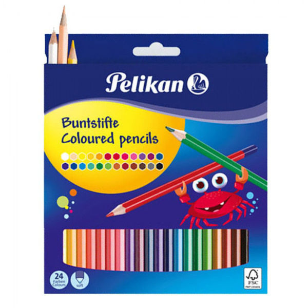 Εικόνα της Pelikan ξυλομπογιές  24 χρώματα