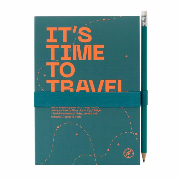 Εικόνα της Ταξιδιωτικό Σημειωματάριο & Ημερολόγιο IT'S TIME TO TRAVEL